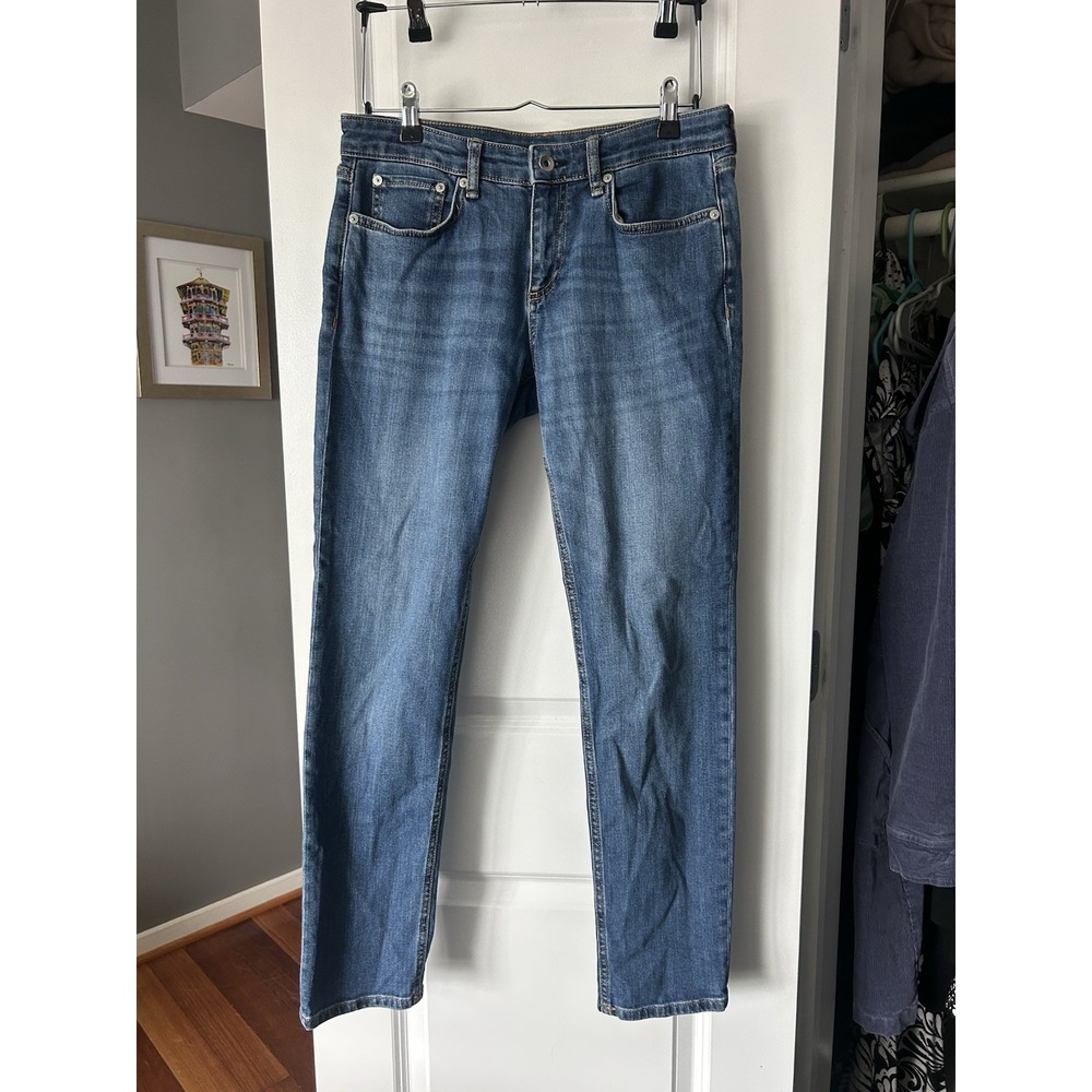 Rag & Bone Dre Low Rise Jeans Slim Boyfriend Medium Wash Denim Size 26